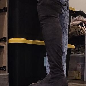 Men's Black Suede Pants